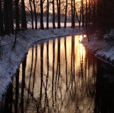 Sunset river